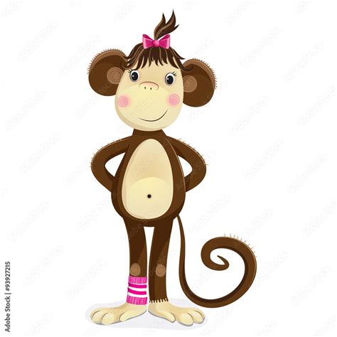 Stock Illustrationen Cartoon Illustration Of Monkey Female The Monkey