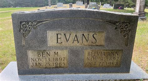 Belvia Ann Adcock Evans M Morial Find A Grave