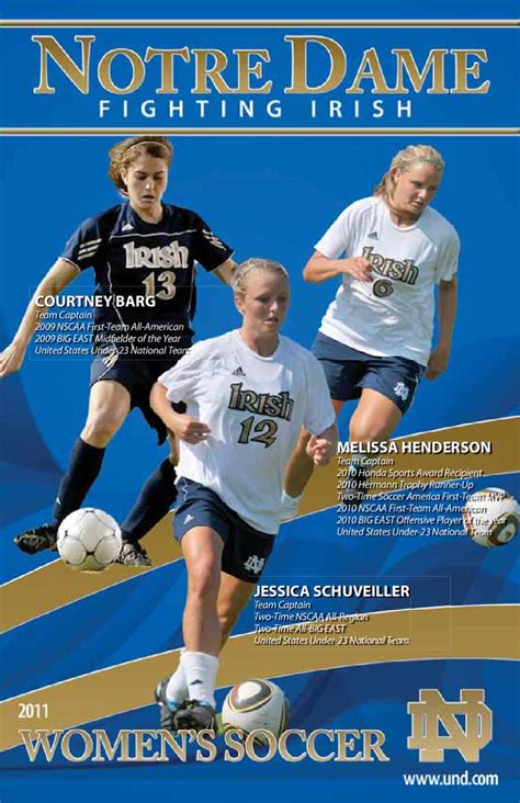 2011 Notre Dame Women S Soccer Media Guide By Chris Masters Issuu