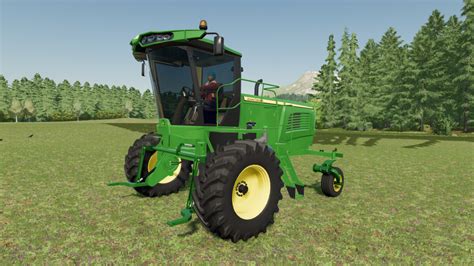 John Deere W260 Windrower V 1 0 FS22 Mods