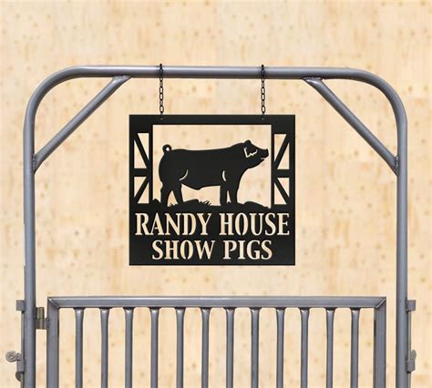 Show Pig 4h County Swine Animal Plaque Sign Stall Marker Etsy