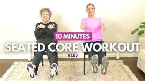 Beginners Seated Core Workout For Seniors O Coach Blog Hiit Yoga Rehab Custom Workout