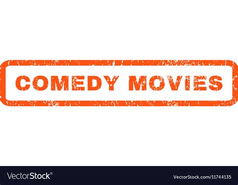 Comedy movies rubber stamp Royalty Free Vector Image