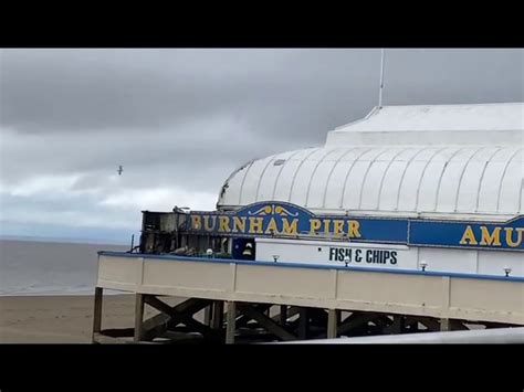 Burnham-on-Sea pier fire: Investigation launched after large blaze at landmark - Somerset Live