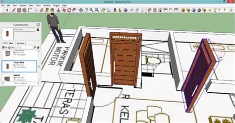 Tutorial Sketchup Cara Menggambar Model 3d Sederhana Belajar Sketchup