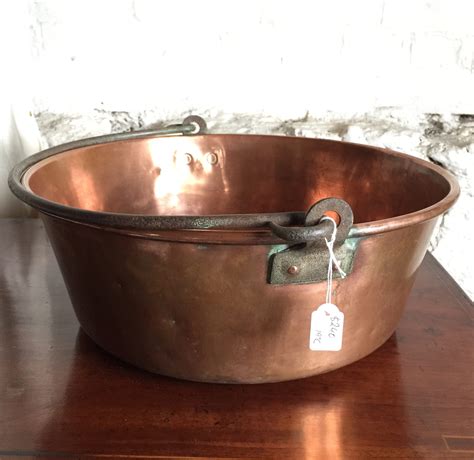 Copper Preserving Pan With Iron Handle 19th Century 14406 Moorabool Antique Galleries