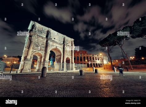 Archway In Colosseum Arch Constantine Hi Res Stock Photography And