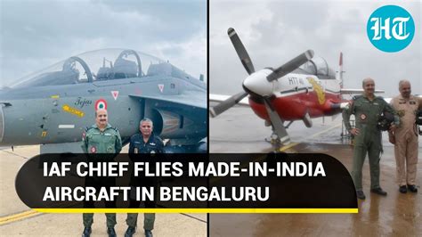 Iaf Chief Flies Made In India Tejas Chopper Trainer Jet Reviews