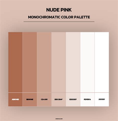 Nude Pink Color Palettes Colorxs