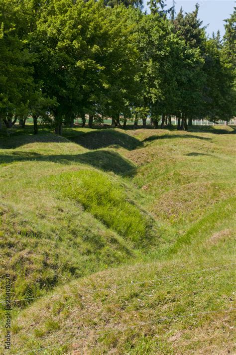 M Morial Terre Neuvien Et Vestiges De Tranch Es Beaumont Hamel Stock