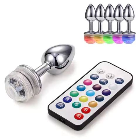 Plug Anal LED Controle Remoto À Prova D água e Colorido Shopee Brasil