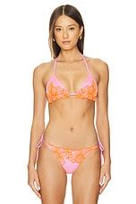 PQ Triangle Bikini Top In Capri REVOLVE