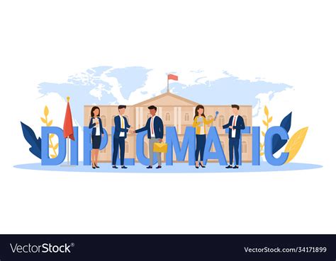 International Relations Concept Royalty Free Vector Image