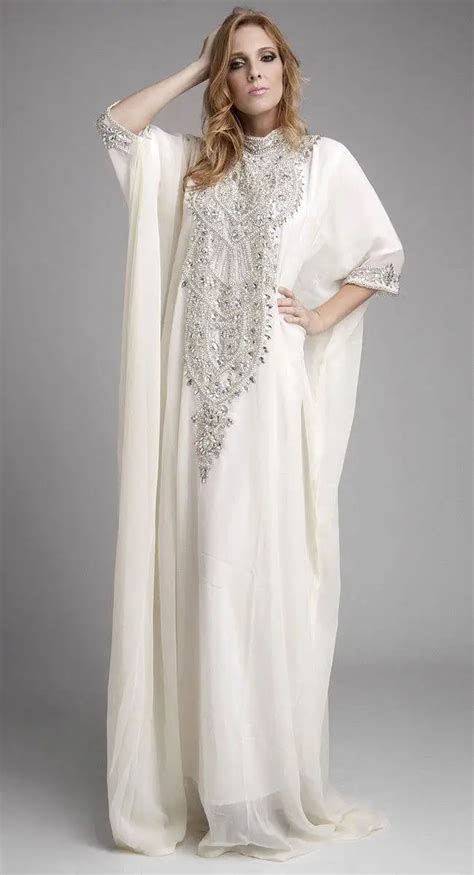 Crystal Beaded High Neck Jilbabs Muslim Arabic Kaftan Pakistan Abaya