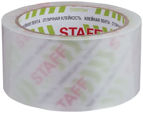 Купить Упаковочная лента STAFF 440175, ширина 50 мм, 1 шт, прозрачный в ...