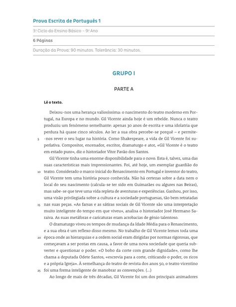 PDF GRUPO I PDF fileProva Escrita de Português 1 3o Ciclo do