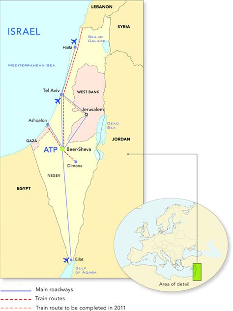 Beer Sheva Israel Map