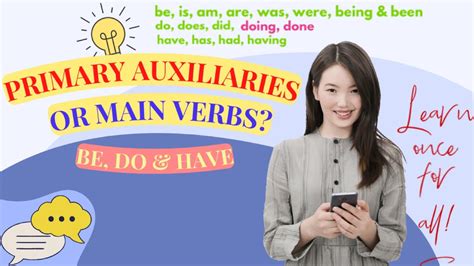 Primary auxiliaries in English - YouTube