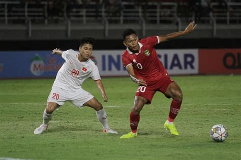 Hasil Timnas Indonesia U 20 Vs Vietnam U 20 Sundulan Ferrari Buat