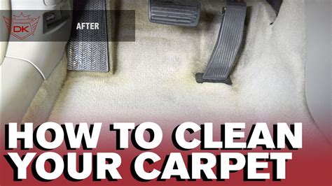 How To Clean Your Car S Carpet By Hand Youtube