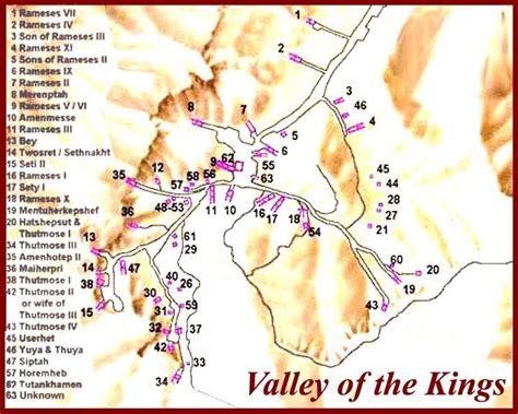 Valley of the Kings Map