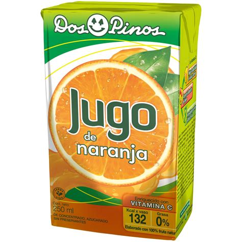 Bebida Jugo Naranja Dos Pinos Tetra Brick 250 Ml Auto Mercado