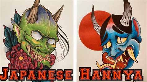 How To Draw A Hannya Mask New School Style Youtube