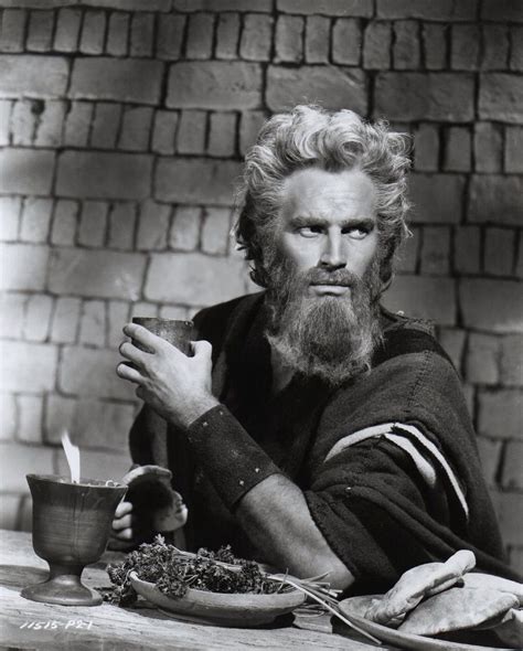 Charlton Heston As Moses In The Ten Commandments Paramount Studios