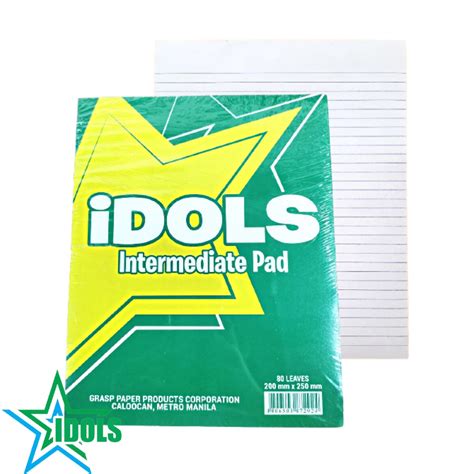 IDOLS Intermediate Pad Paper Per 5 PADS Lazada PH