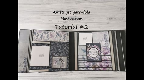 Amethyst Gate Fold Mini Album Tutorial Youtube