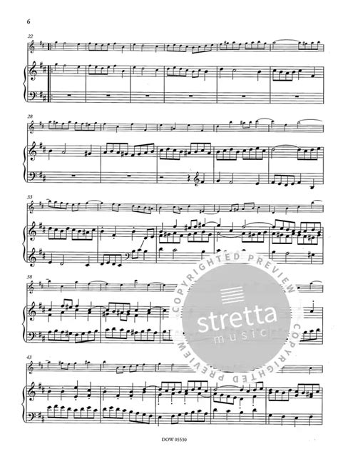 Ouverture Orchestral Suite For Flute Strings And Basso Continuo H