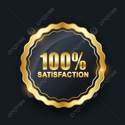 100 Satisfaction Guarantee Vector Hd Images Vector 100 Satisfaction