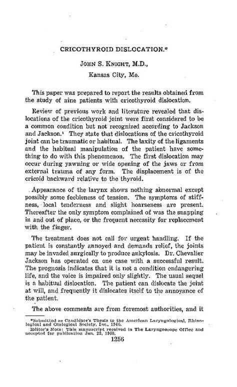 cricothyroid dislocation dokumentips