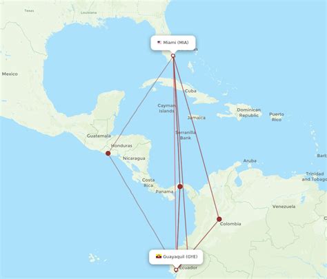 Flights From Miami To Guayaquil MIA To GYE Flight Routes