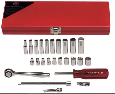 drive  piece  point standard deep socket set wright