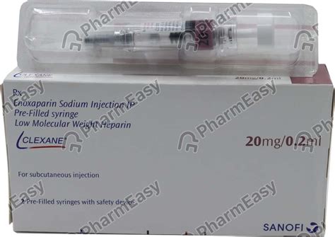 Clexane 20 Mg Solution For Injection 02 Uses Side Effects Price