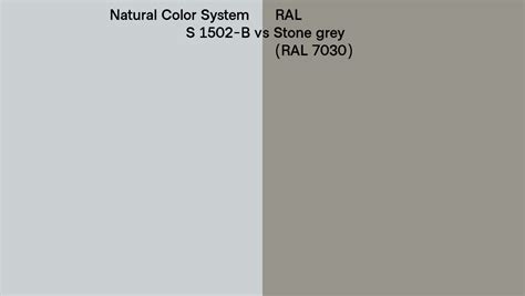 Natural Color System S 1502 B Vs Ral Stone Grey Ral 7030 Side By Side