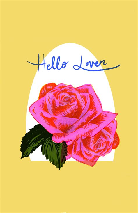 Hello Lover Greeting Card Emma Phelan Design