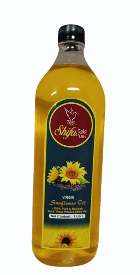 Shifa Gold Wood Cold Pressed Virgin Edible Sunflower Oil Packaging Type Plastic Bottle