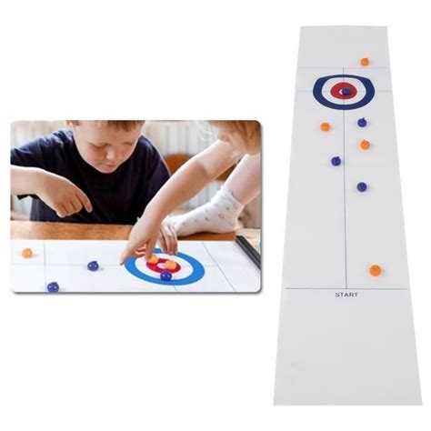 Jeu De Curling De Table Pliable Portable Pour Enfants Et Adultes Wan