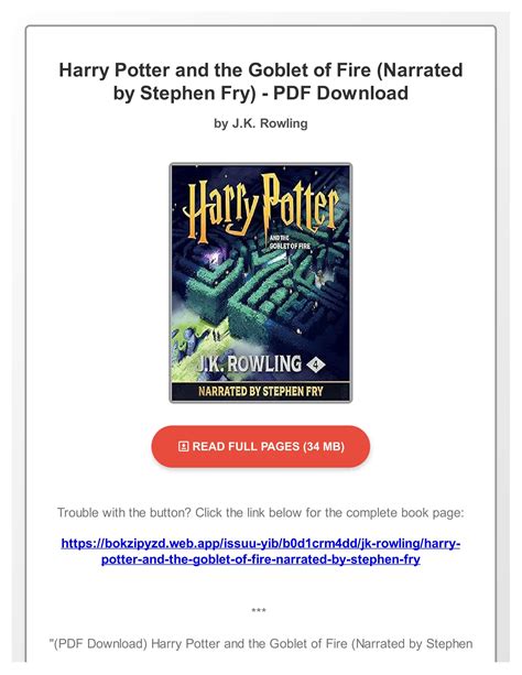 Goblet Of Fire Pdf