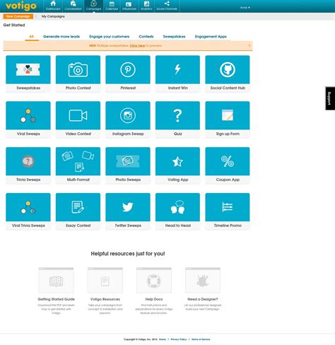 New Layout for Campaigns – Votigo