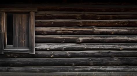 Premium Photo Dark Colored Wooden Cabin Wall Texture Background With