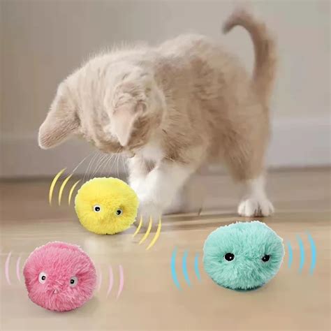 Интерактивный плюшевый мячик для кошек | AliExpress