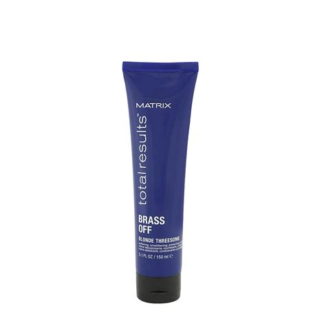 Matrix Total Results Brass Off Blonde Threesome Ml Crema Antigiallo Senza Risciacquo Hair