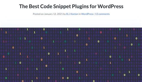 The Best Code Snippet Plugins For Wordpress Artofit