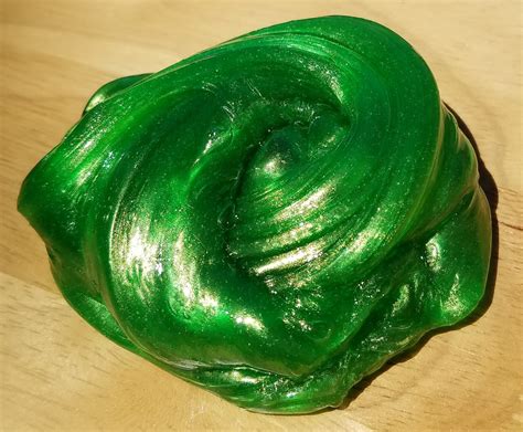 Lime Green Metallic Slime/clear slime/fluffy slime/butter | Etsy