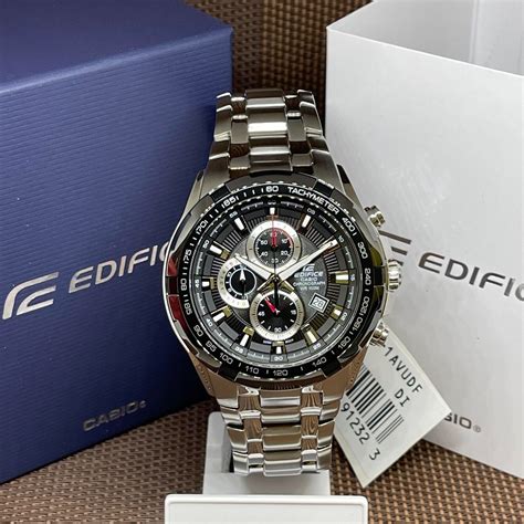 Casio Edifice Ef 539d 1a Black Analog Quartz Sporty Chronograph Men S Watch Ebay