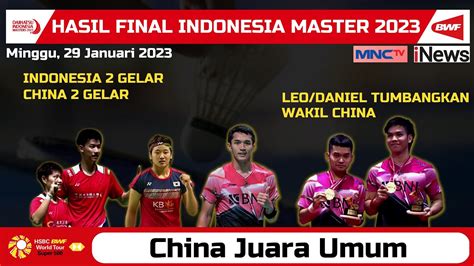 Hasil Final Indonesia Master Hari Ini Jojo Leo Danil Juara