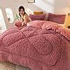 Amazon AETVRNI Luxury Plush Shaggy Thick Faux Fur Comforter Heavy